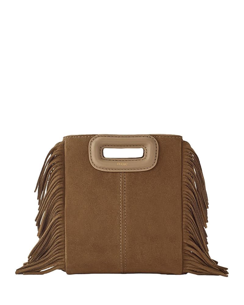 Maje M Mini Fringe Suede Crossbody Bag | Bloomingdale's (US)
