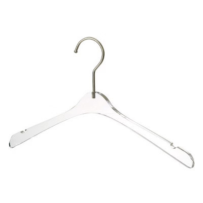 YBM Home Quality Acrylic Clear Clothes Hanger with Silver Hook - 1 hanger (4101) | Target
