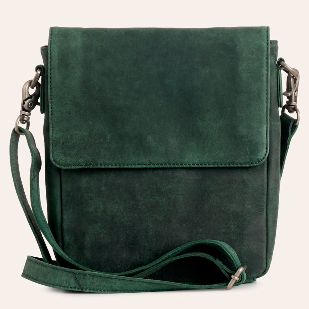 Myra Bag Brown & White Cowhide Leather Fringed Crossbody Bag | Cavender's