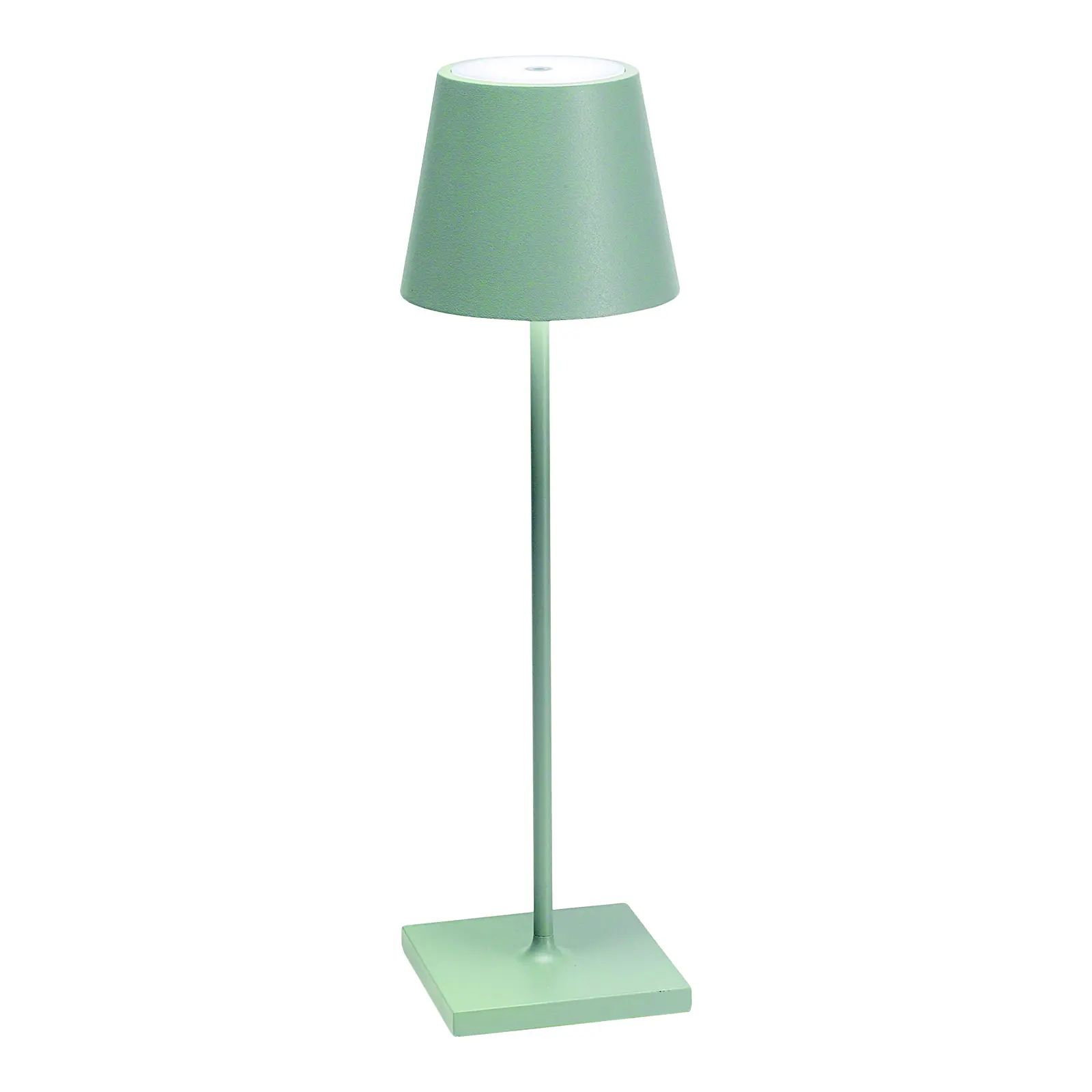 Zafferano Sage Green Rechargeable Indoor/Outdoor Cordless Table Lamp | Chairish