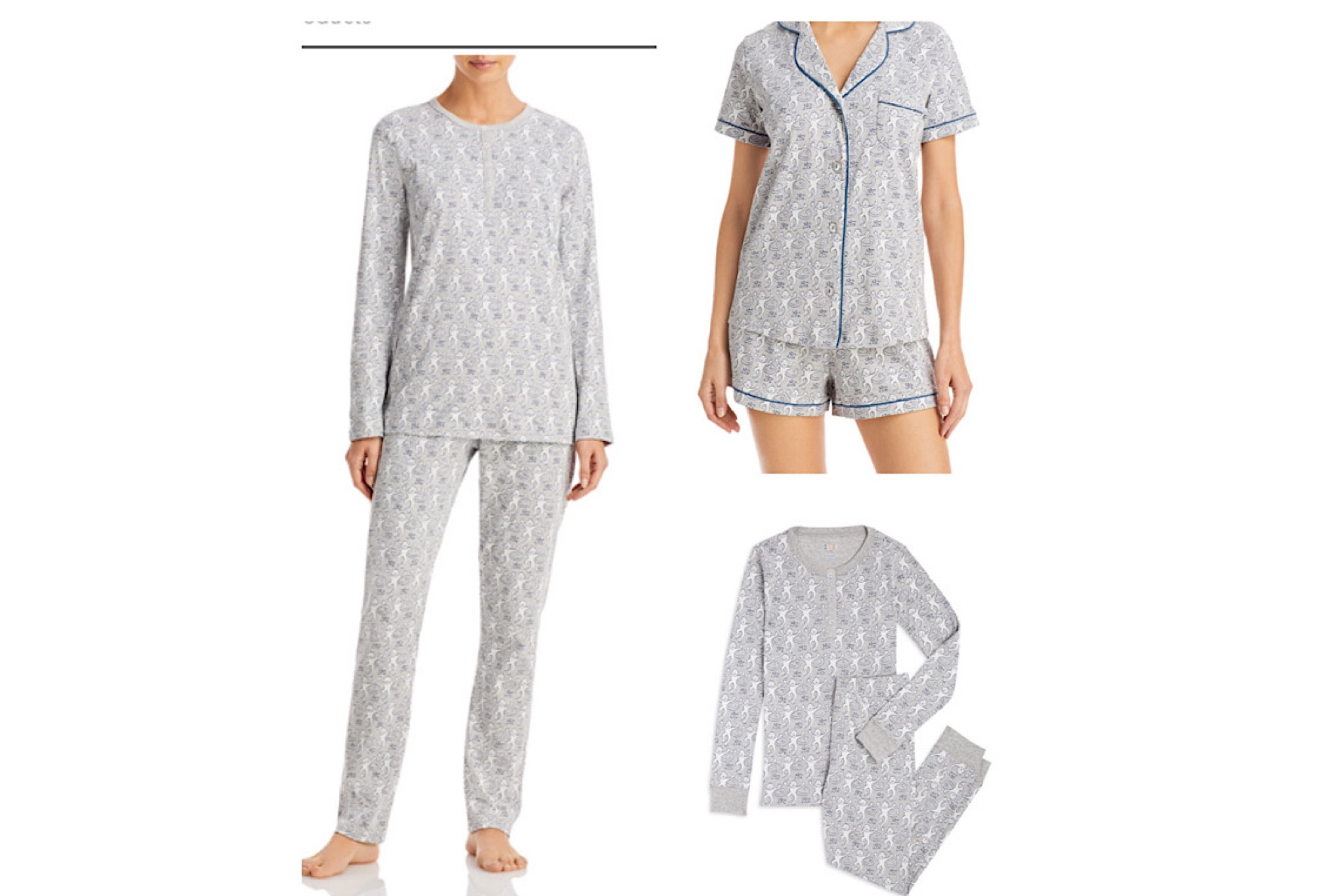 shop grey monkey roller rabbit pajamas!!