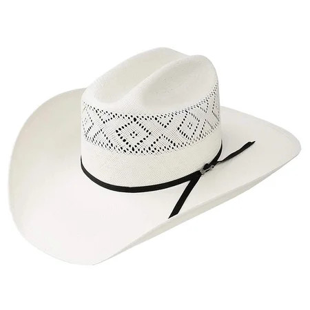 Stetson Mens SSSDMN-304281 10X Saddleman 4 1/4` Brim Precreased Straw Cowboy Hat 7 Ivory | Walmart (US)