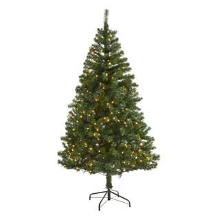 6ft. Pre-Lit Northern Tip Pine Artificial Christmas Tree, Clear LED Lights | Michaels Stores