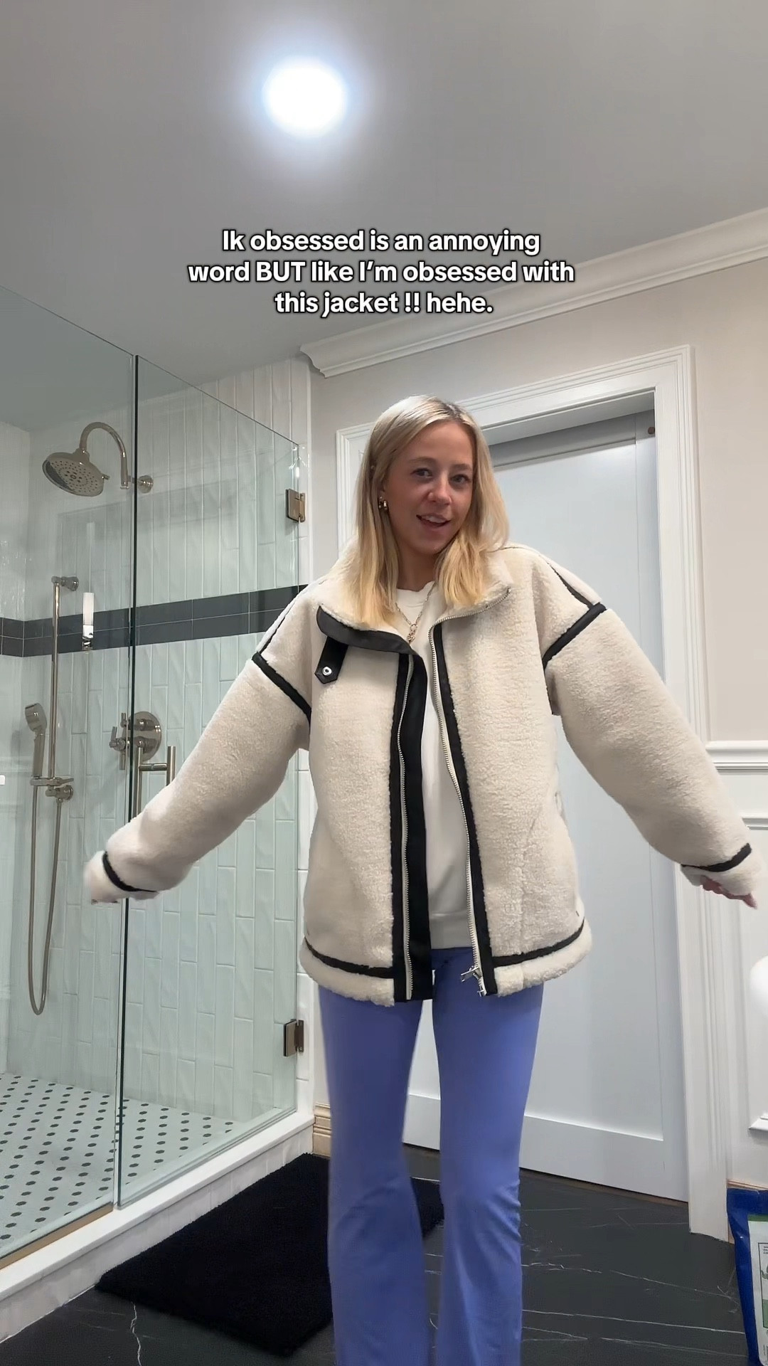 my new favorite winter coat-jacket! goes with everything, so comfy/soft, warm, + it has inside pockets!! wearing a size small🖤  I think the cream is sold out :( these colors are on sale!

#LTKFindsUnder100 #LTKSeasonal #LTKSaleAlert