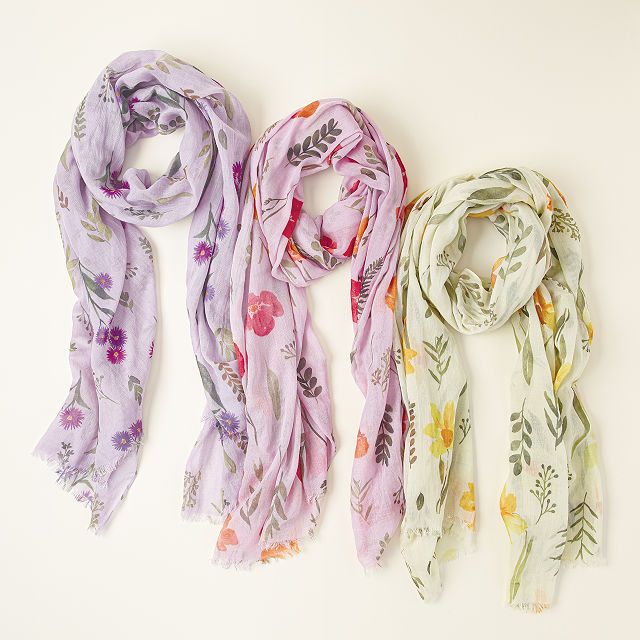 Birth Month Flower Scarf | UncommonGoods