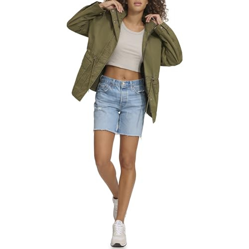Levi's Women's Stand Collar Cotton Military Jacket | Amazon (US)