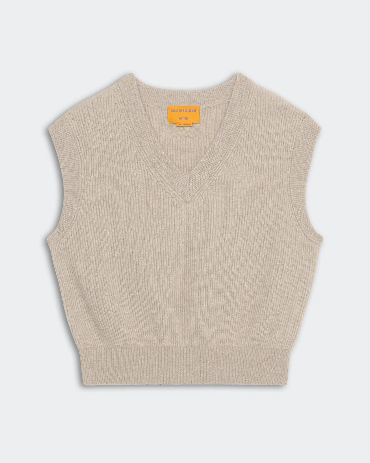 Rib Vest - Taupe | Guest In Residence