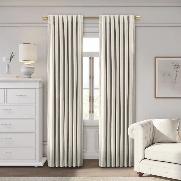 Premium Velvet Myreon Solid Color Room Darkening Thermal Rod Pocket Curtain Panel Liner | Wayfair North America