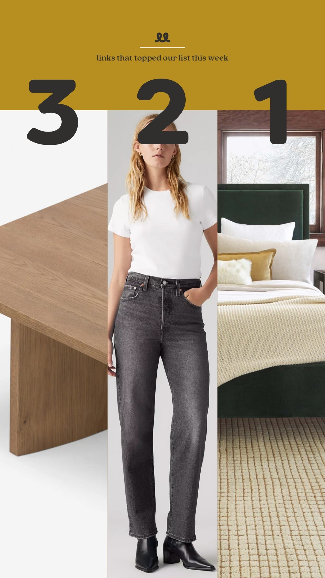 Links that topped our list this week: our Red House coffee table, rib cage jeans, Red House living room rug - all on sale today!

#LTKHome #LTKSaleAlert