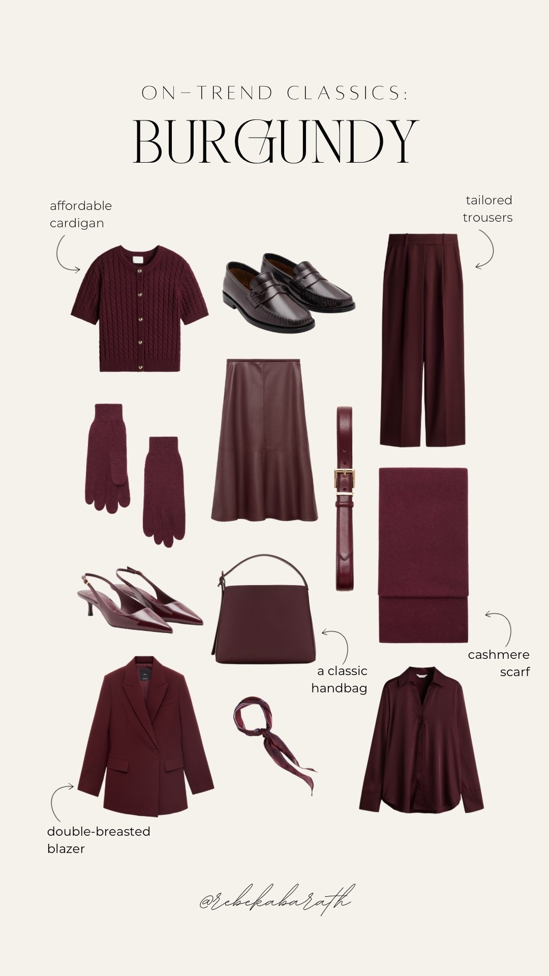 on-trend classics // burgundy 🥀

shop your fave burgundy pieces from cardigans and blazers to chic accessories, like belts and scarves 💫

burgundy palette | fall trends | f/w trends | what to wear | fall style

#LTKStyleTip #LTKShoeCrush #LTKItBag