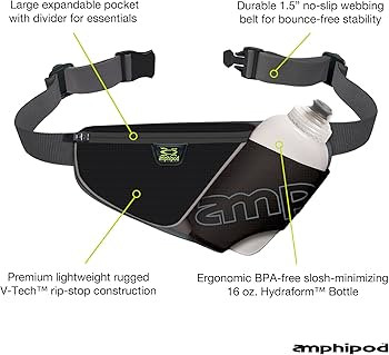 Amphipod High Five-K Bottle Pack, Runners Hydration Waist Belt for 5K/10K, Ultra Running & Walkin... | Amazon (US)