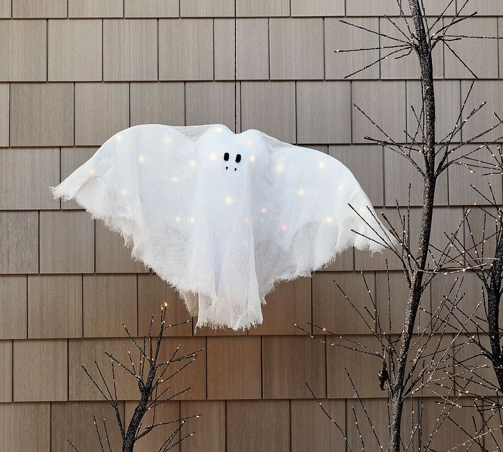 Lit Ghost Hanging Bat | Pottery Barn (US)