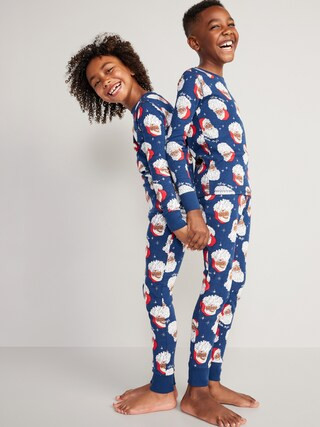 Gender-Neutral Printed Snug-Fit Pajama Set for Kids | Old Navy (US)