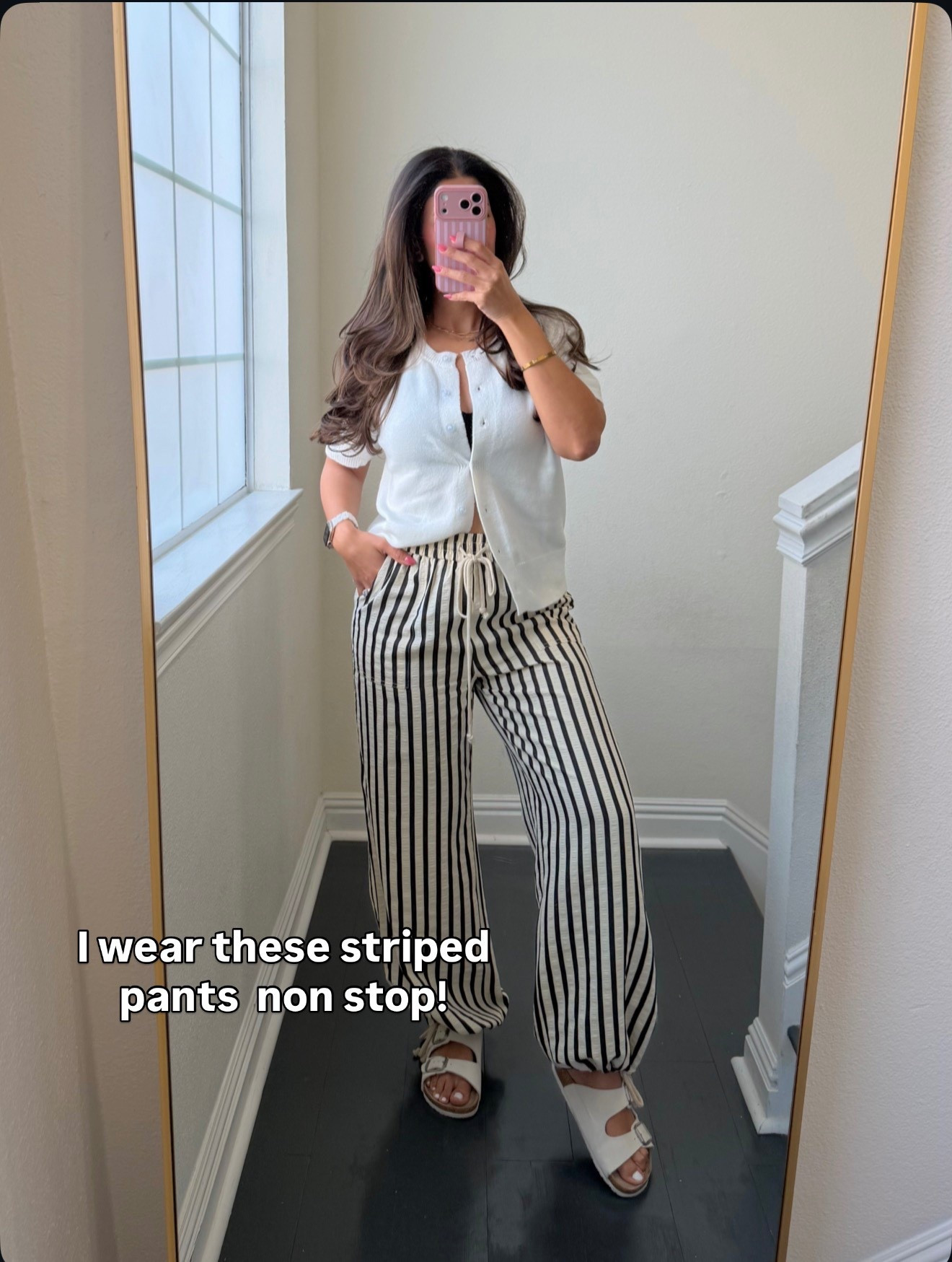I love these striped pants! So cute and very comfy 

#LTKSeasonal #LTKMidsize #LTKootd
