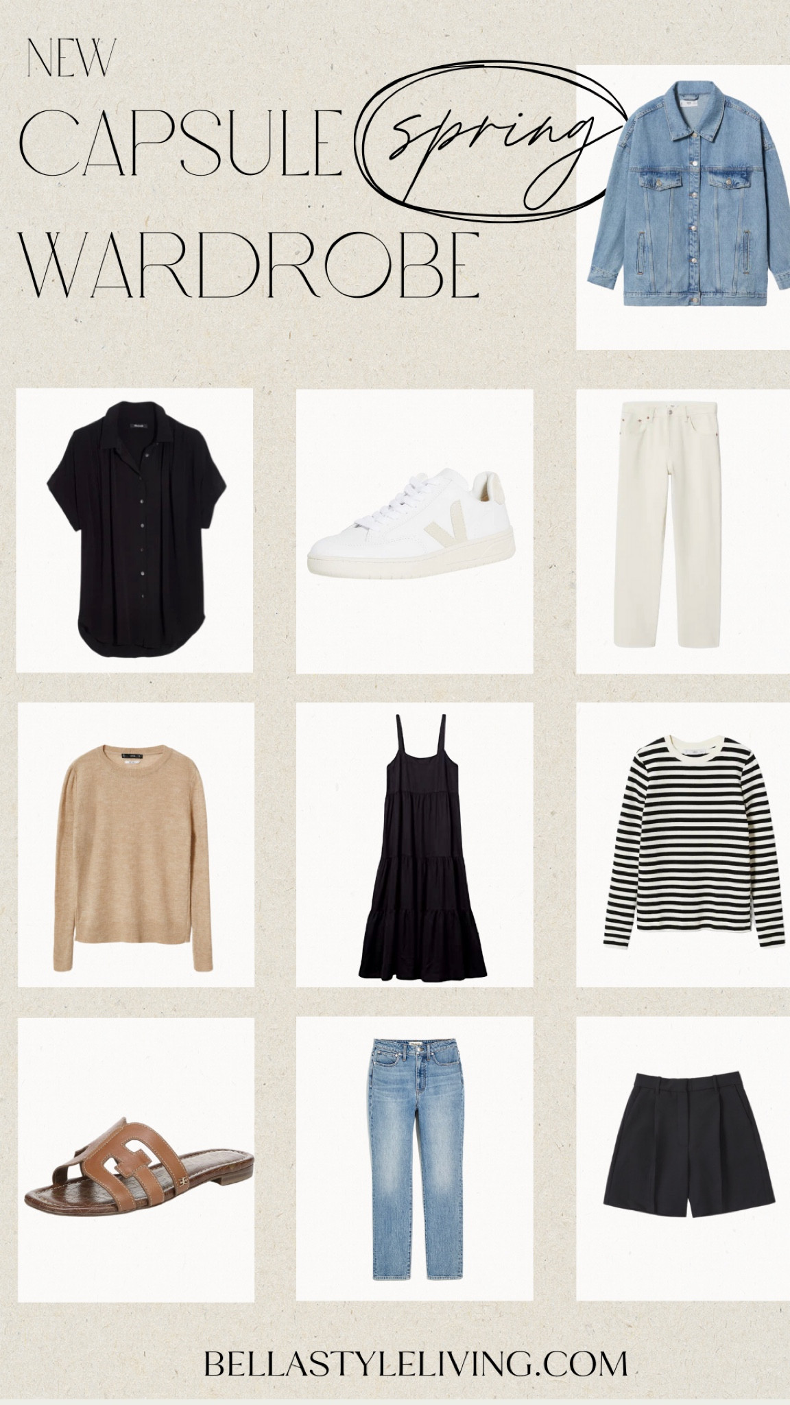 Capsule wardrobe finds | spring outfits | jeans | dress | sandals | vacation outfit | travel outfit 

#LTKstyletip #LTKtravel #LTKFind