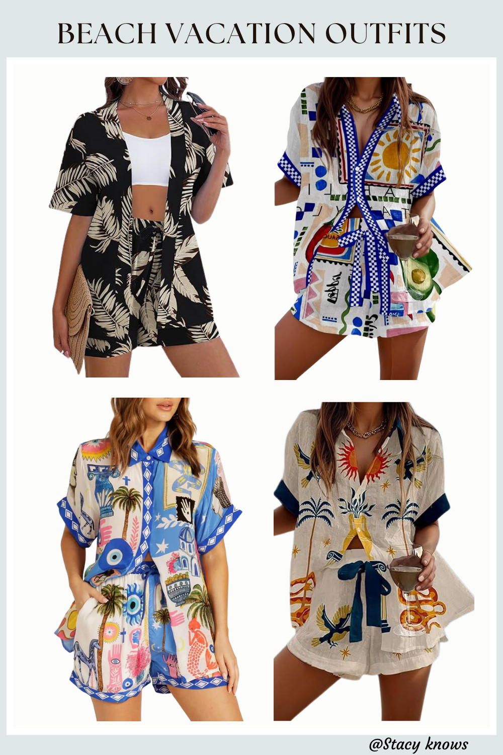 I am absolutely living in this floral two-piece set! It’s the ultimate "throw on and go" outfit for the beach or a casual boardwalk stroll. The breezy button-down and drawstring shorts combo is basically a summer uniform. Shop this floral find on my LTK! 
#LTKtravel #VacationStyle #SummerSet #TwoPieceSet #BeachOutfit #FloralPrint #ResortWear #SummerVibes #CoastalChic #OOTD #HolidayStyle #SummerSuit 

 #LTKootd #LTKSeasonal #LTKTravel