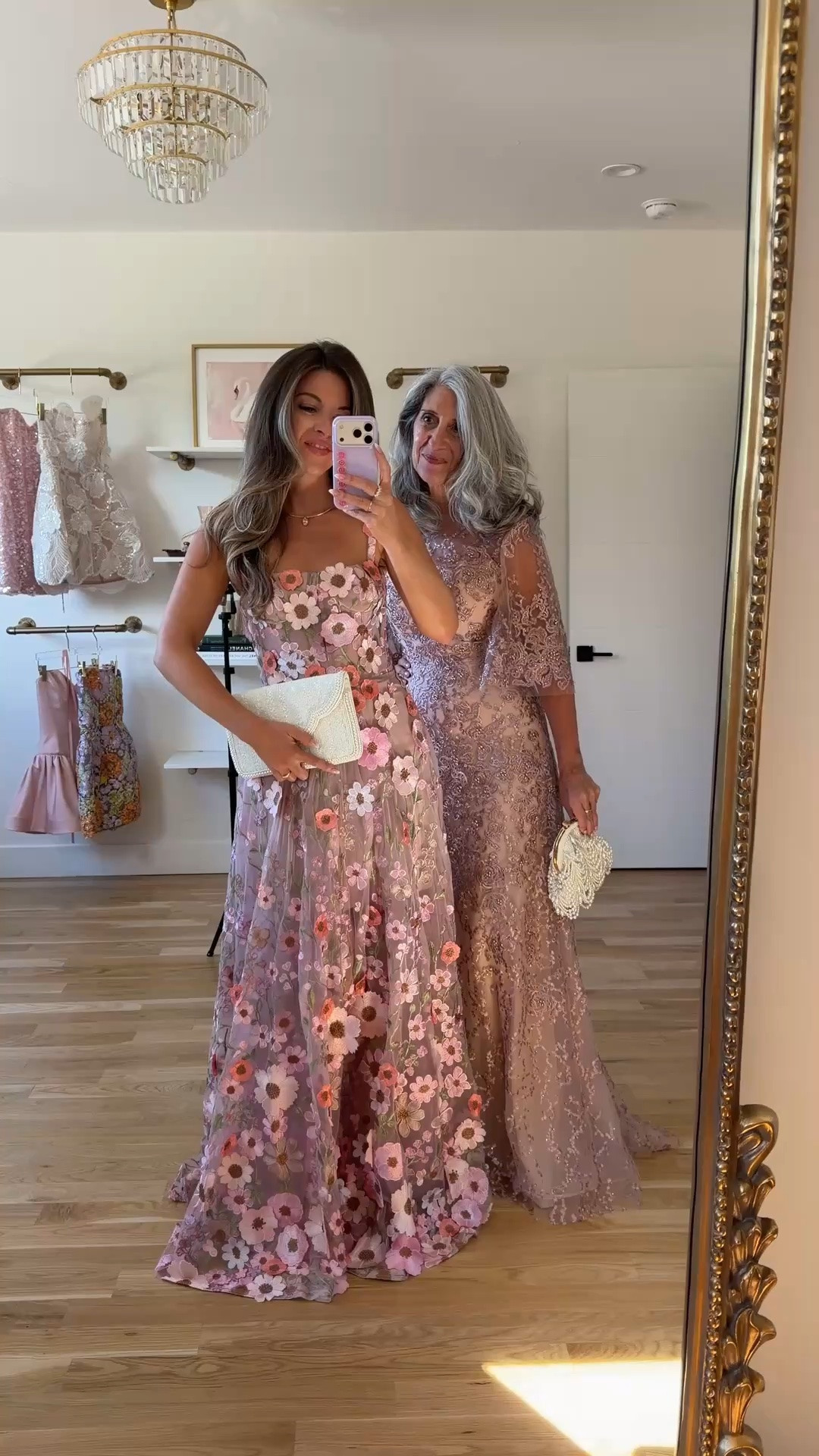 mauve tulle gown with a square neckline and pink and white flower embroidery, mauve beaded lace gown with a high round neckline and sheer flutter sleeves mom and me formal wedding guest and mother of the bride dresses 💍

revolve code: tulip
lulus code: emerson20 (first purchase) 

I’m 5’4” and wear a size small/2 

mom is 5’4” and wears a medium/6

fall wedding guest dresses, wedding guest dresses, cocktail dresses, semi-formal dresses, black tie wedding guest dresses, destination wedding guest dresses, garden party dresses, wedding guest outfit ideas, mom & me outfits, mom & me dresses, matching outfits, mother daughter outfits, family photo outfits, wedding guest dresses, mother of the bride, mother of the groom, wedding guest outfit ideas

#LTKgrwm #LTKWedding #LTKootd