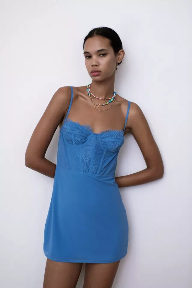 UO Modern Love Bustier Mini Dress | Urban Outfitters (US and RoW)