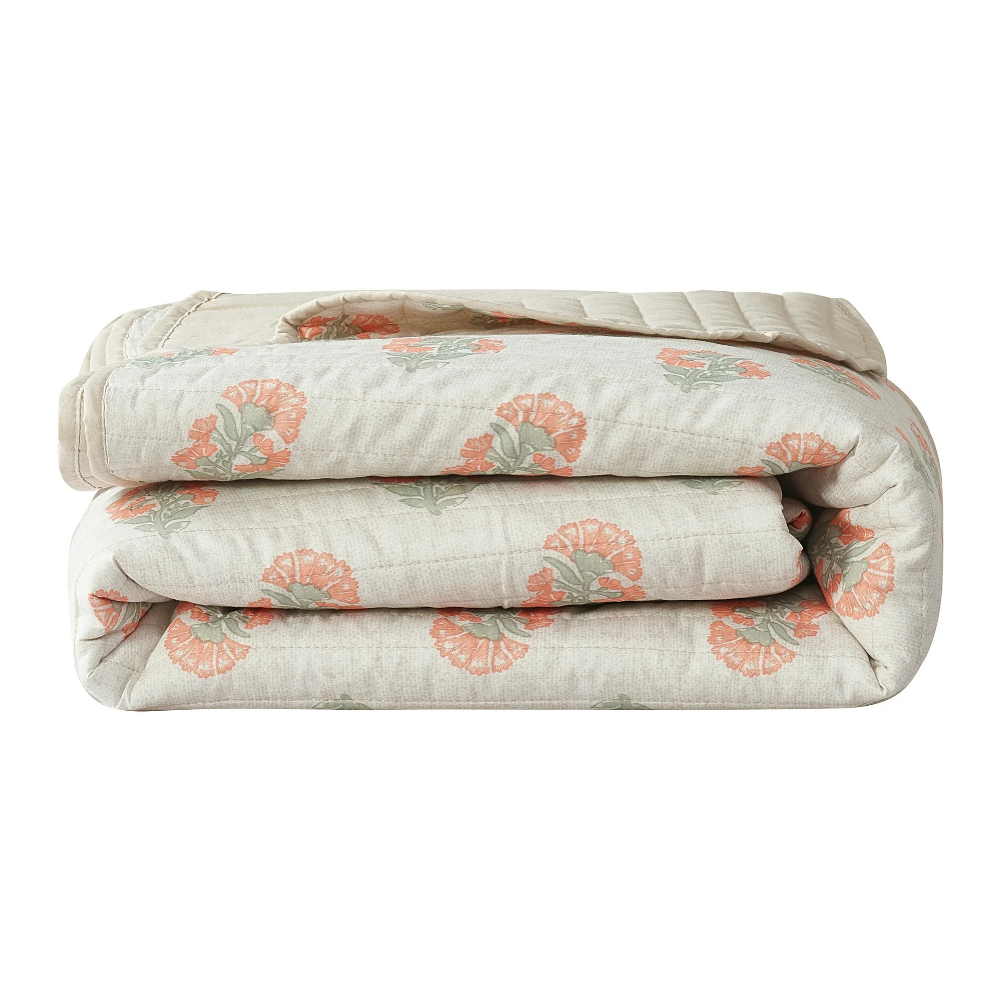 Mainstays Beige Paisley 2-Piece Quilt Set, T/TXL | Walmart (US)