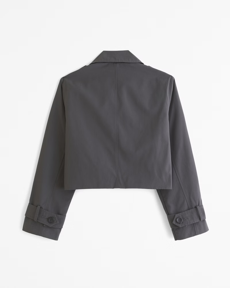 Cropped Trench Coat | Abercrombie & Fitch (UK)