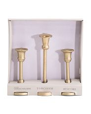 Set Of 3 Taper Candle Holders | Marshalls