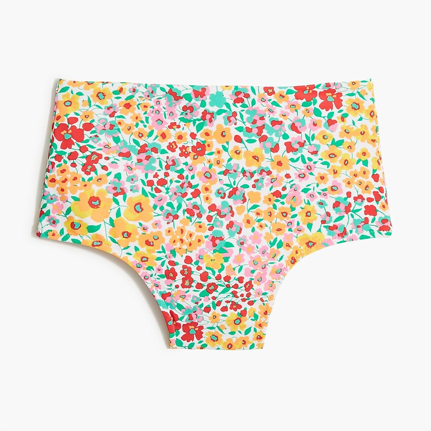 Printed high-waisted bikini bottom | J.Crew Factory