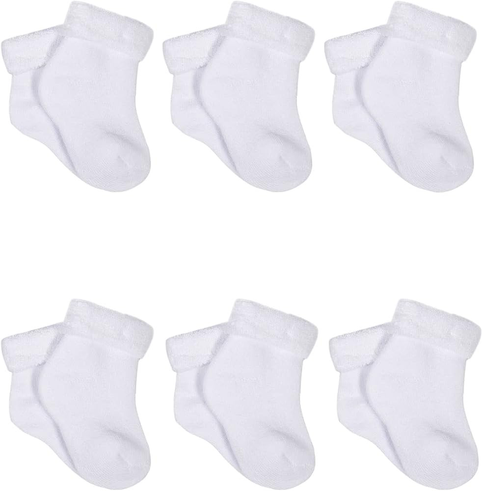 Gerber Baby Girls' 6-Pair Sock | Amazon (US)