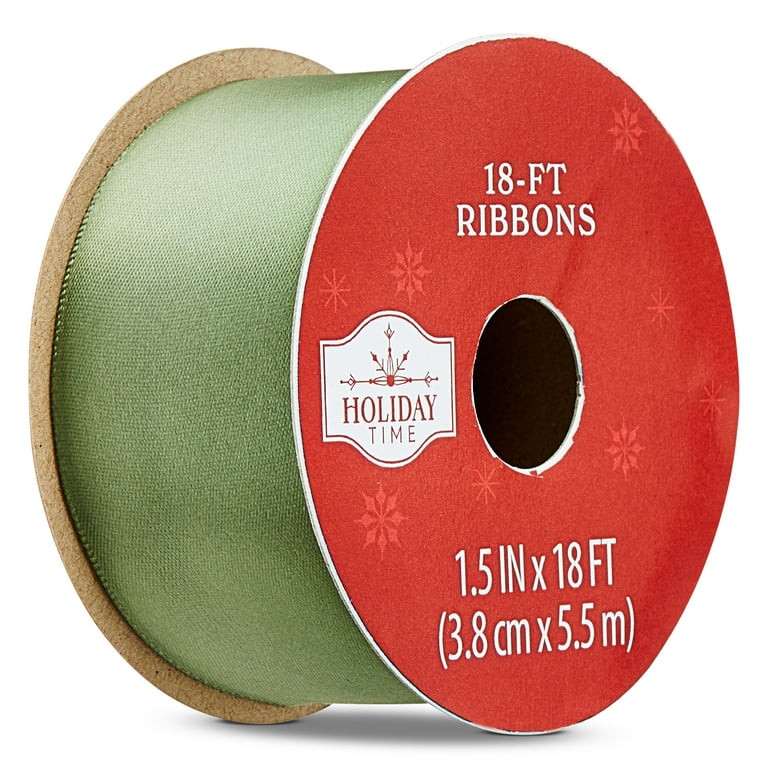 Green Christmas Ribbon, 18', by Holiday Time | Walmart (US)