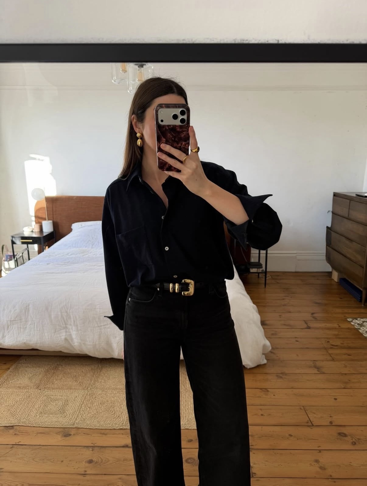 All black comfy smart casual look, flannel shirt from Comme Si, similar linked below

#LTKwinter #LTKstyletip