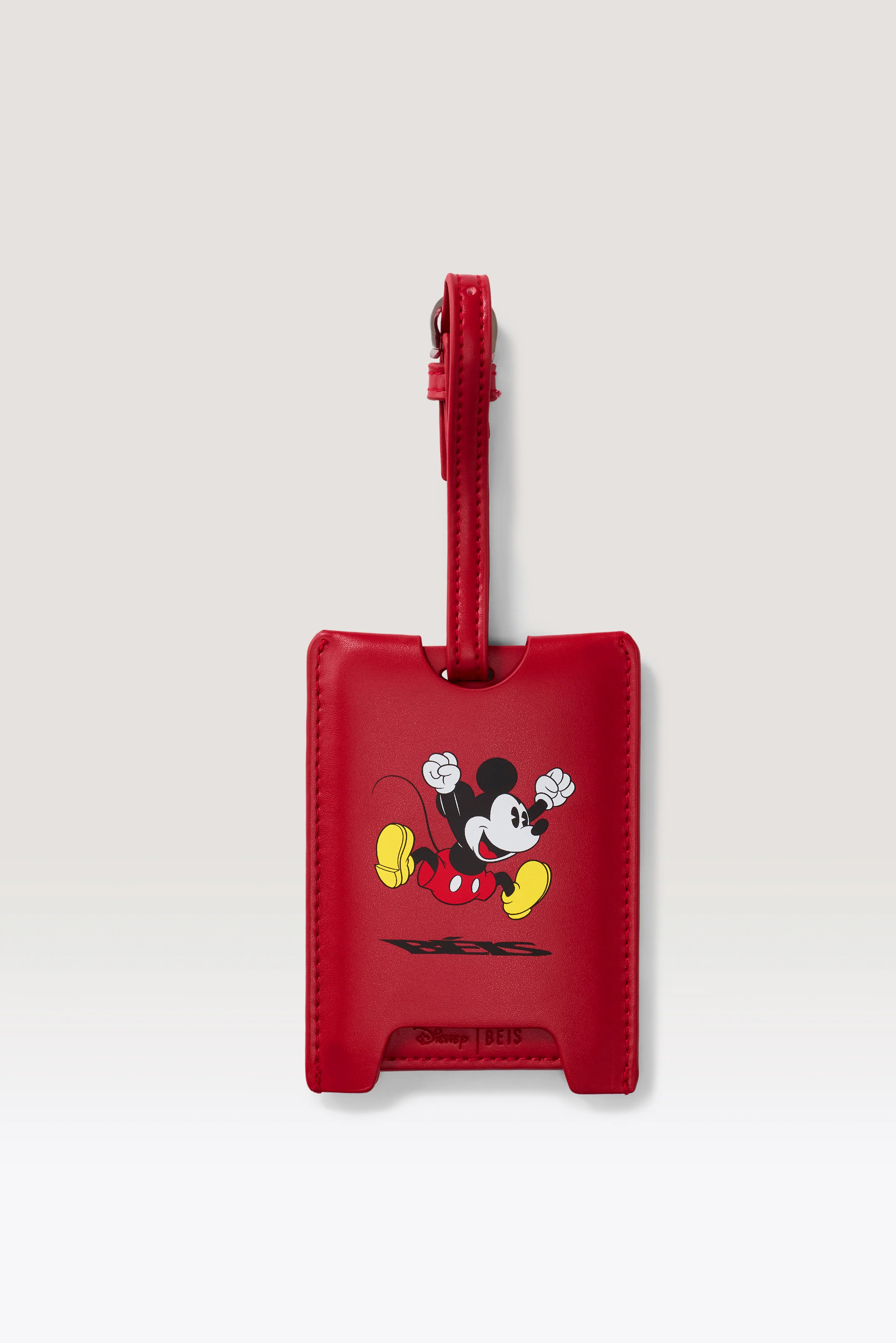 B\u00c9IS \u2018The Disney Luggage Tag ' in Mickey Mouse Red - Disney Luggage Tag & Label | BEIS