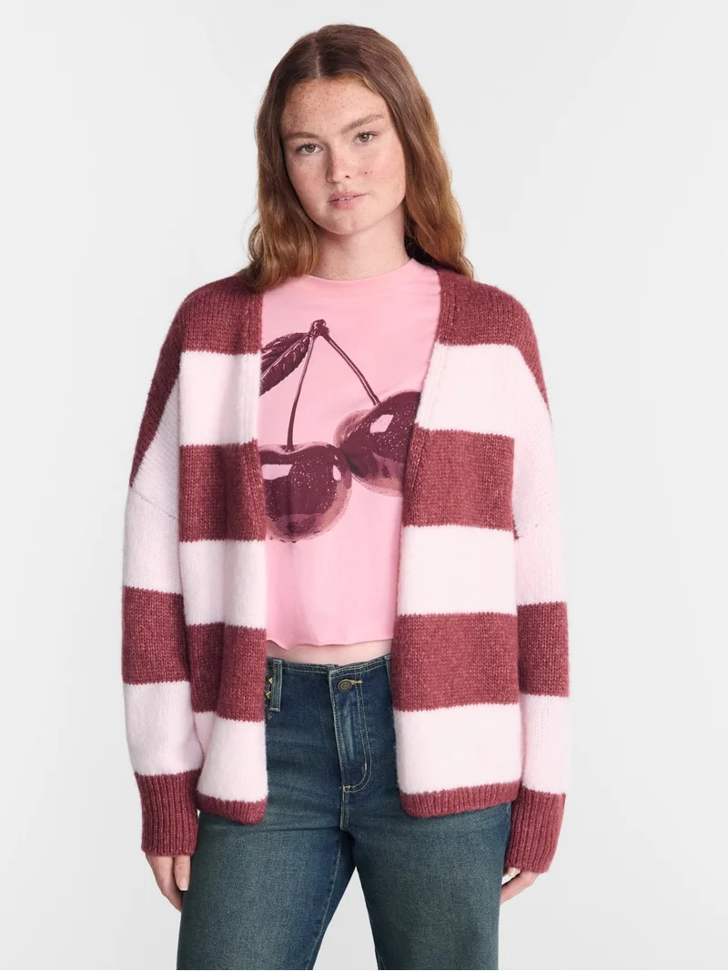 No Boundaries Women's Open Front Cardigan, Women's XXS-4X | Walmart (US)