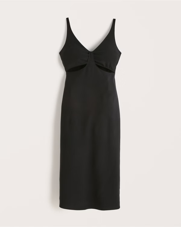 Slim Cutout Midi Dress | Abercrombie & Fitch (US)