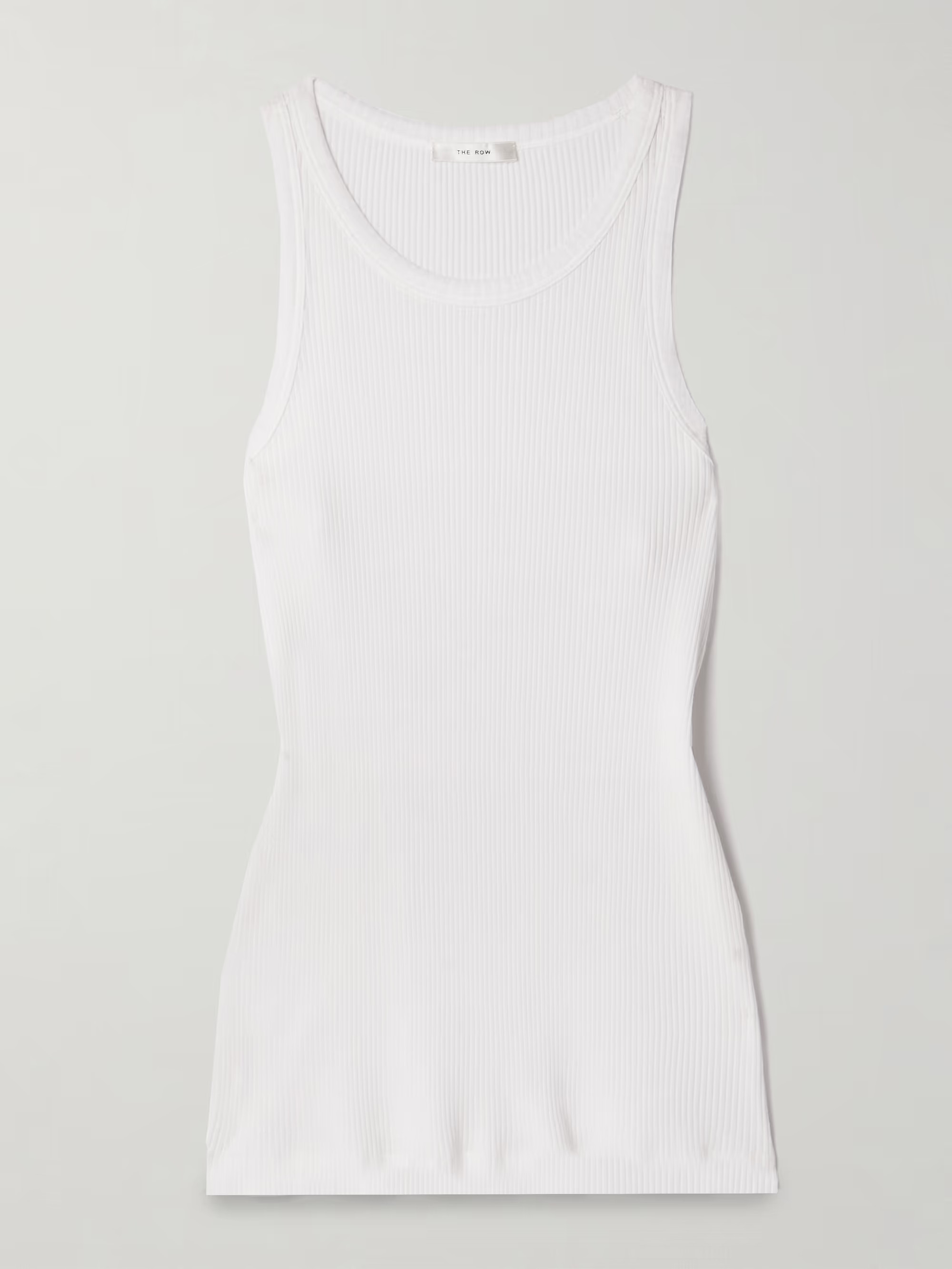 Misty ribbed cotton-jersey tank | NET-A-PORTER (UK & EU)