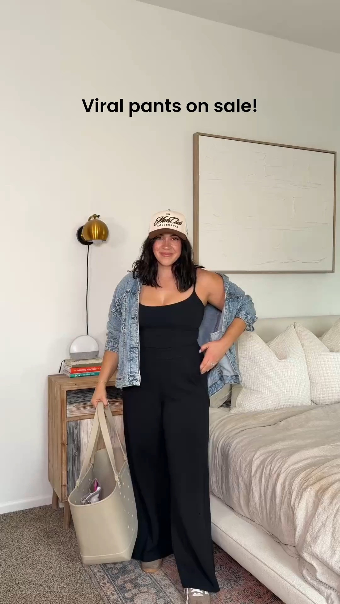 PSA The viral wide leg pants are only $55 today when you add to cart 😳🤯 

Sports mom outfit! Pants size M regular and code NINAXSPANX. Tanks size M. Jacket size L.

#LTKSaleAlert #LTKMidsize #LTKSeasonal