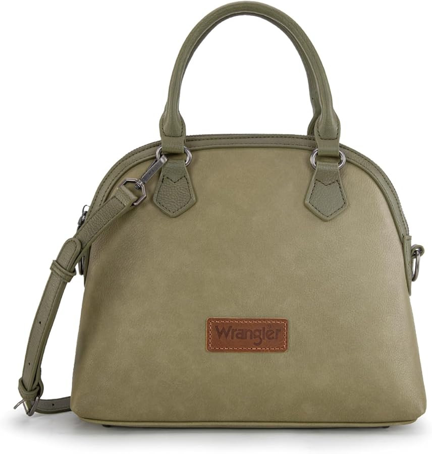 Wrangler Satchel Bags for Women Top-handle Handbags and Purses with Crossbody Strap | Amazon (US)