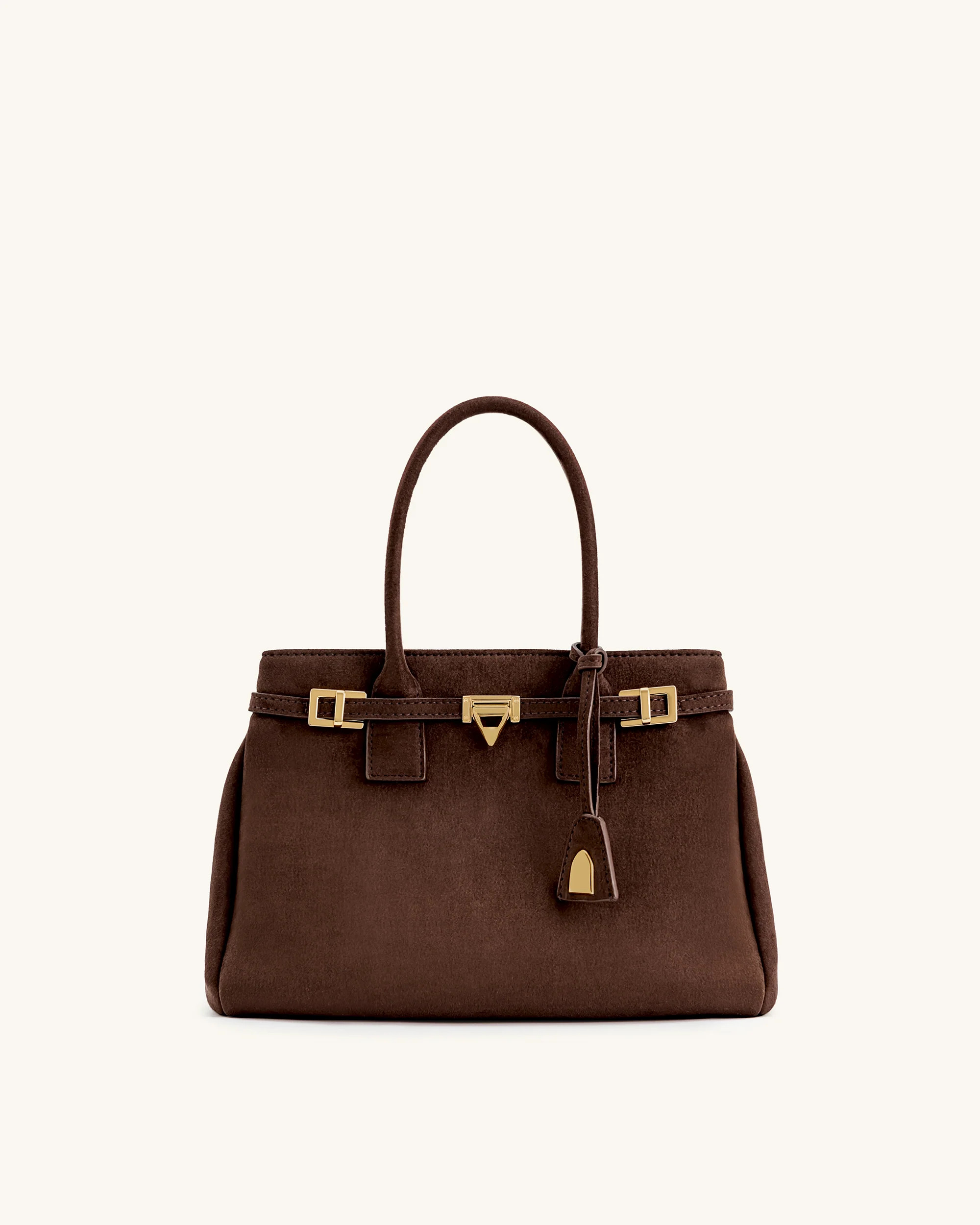 Miley Belt Embellished Tote Bag - Brown | JW PEI US