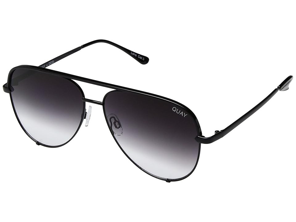 QUAY AUSTRALIA High Key QUAY X DESI (Black/Fade) Fashion Sunglasses | Zappos