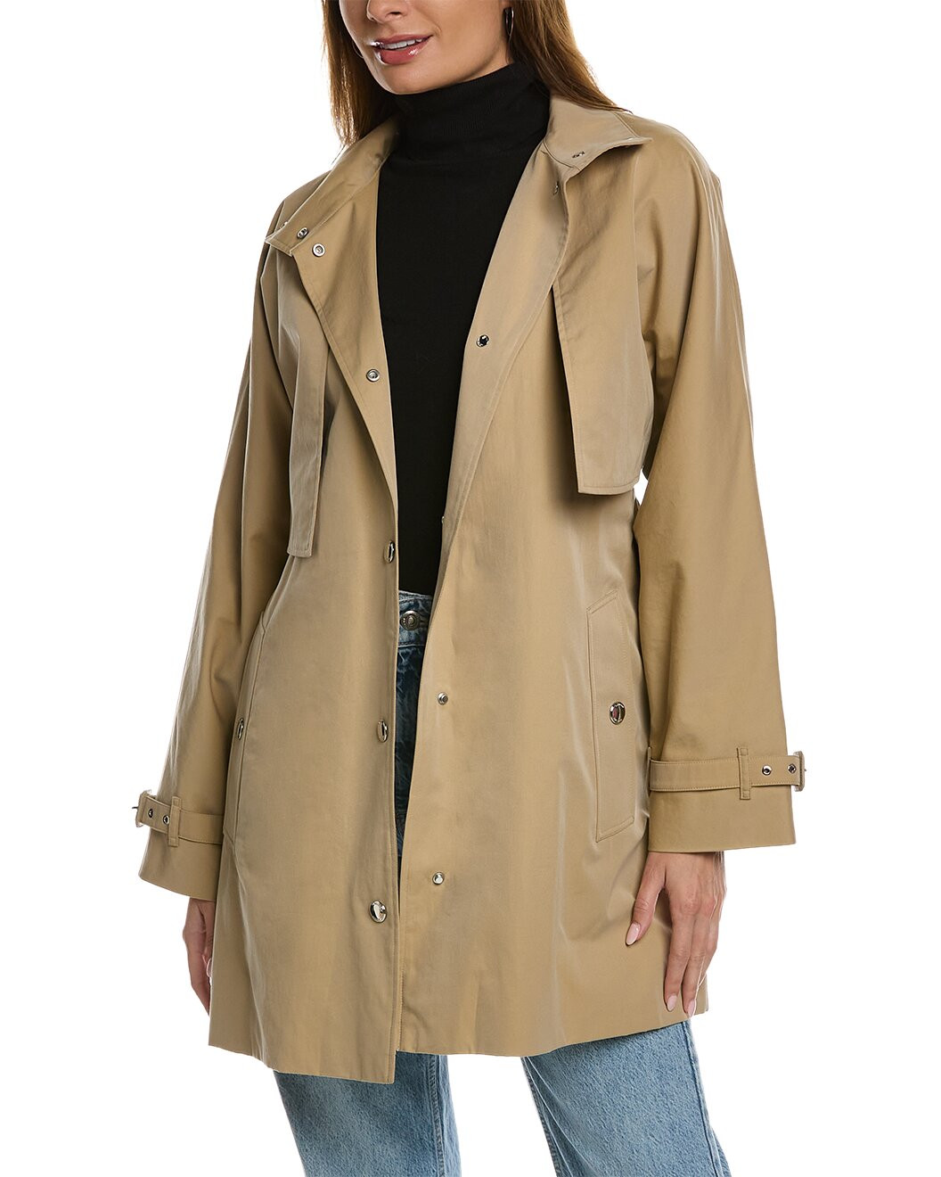 Tropical Gabardine Trench Coat | Gilt & Gilt City