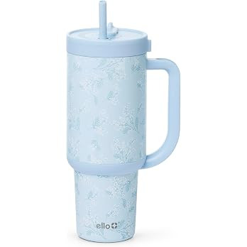 Ello Oasis 40 oz Tumbler with Handle & Retracting Straw | Reusable Insulated Stainless Steel Cup ... | Amazon (US)