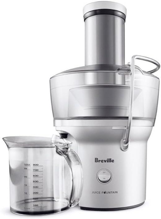 Breville Juice Fountain Compact Juicer, Silver, BJE200XL, 10" x 10.5" x 16" | Amazon (US)