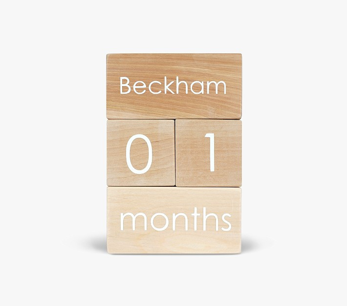 Modern Blocks Milestone Block Set | Pottery Barn Kids