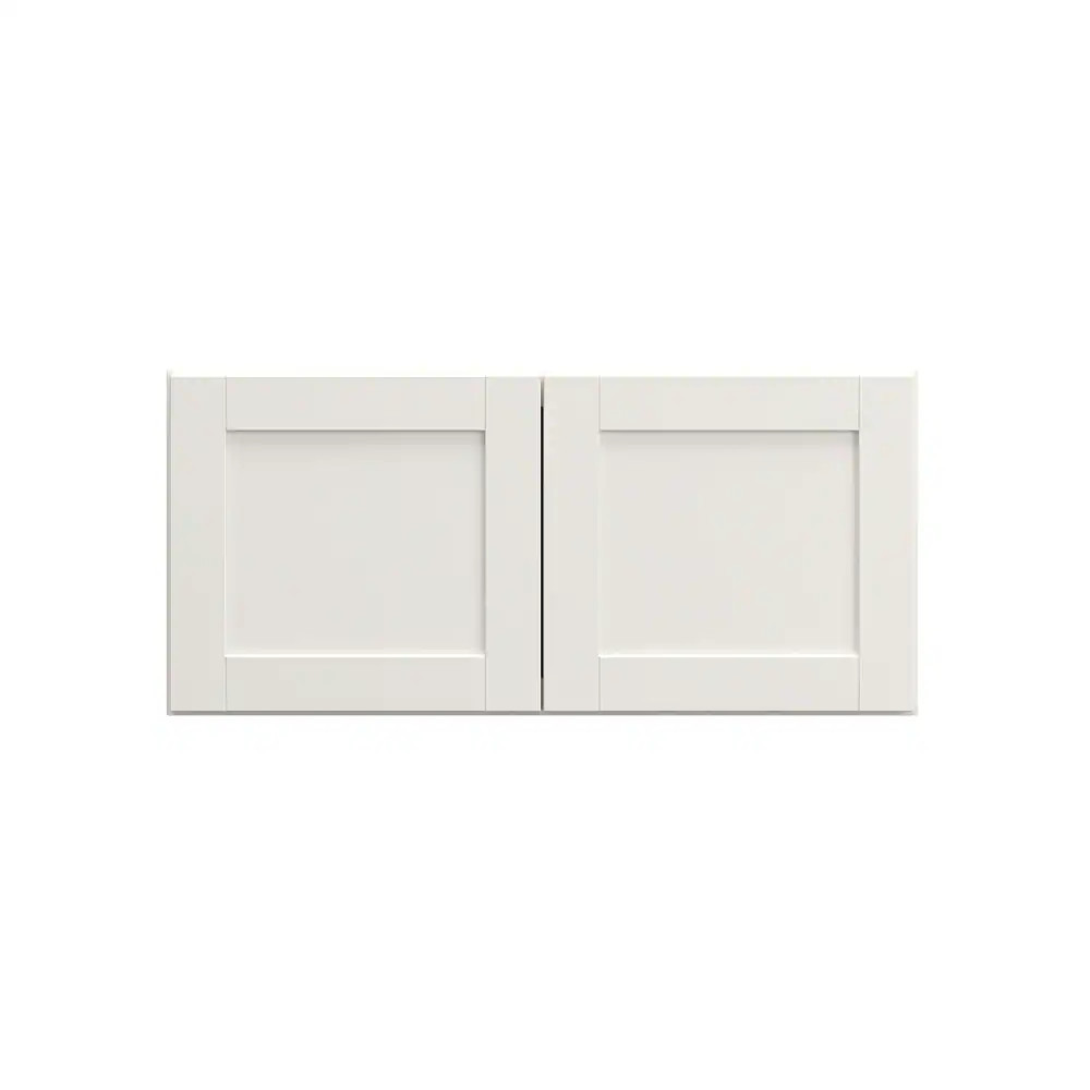 Diamond NOW Arcadia 30-in W x 14-in H x 12-in D White Wall Fully assembled Cabinet (Recessed Panel Shaker) | G10 W3014B | Lowe's