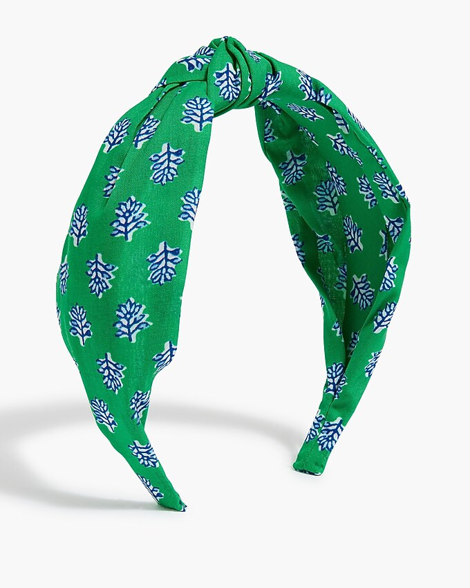 Printed knot headband | J.Crew Factory