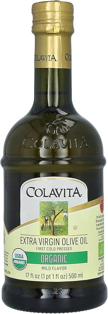 Colavita Organic Extra Virgin Olive Oil, Glass Bottle, 500 milliliters | Amazon (CA)