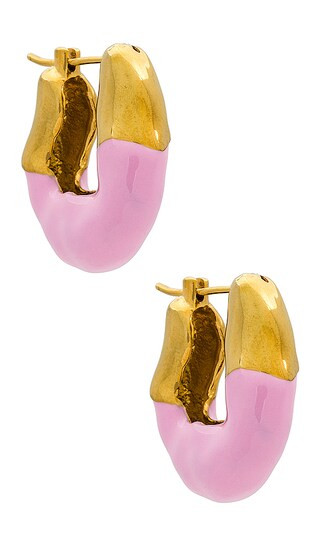 Hoop Wave Earrings in Gold | Revolve Clothing (Global)