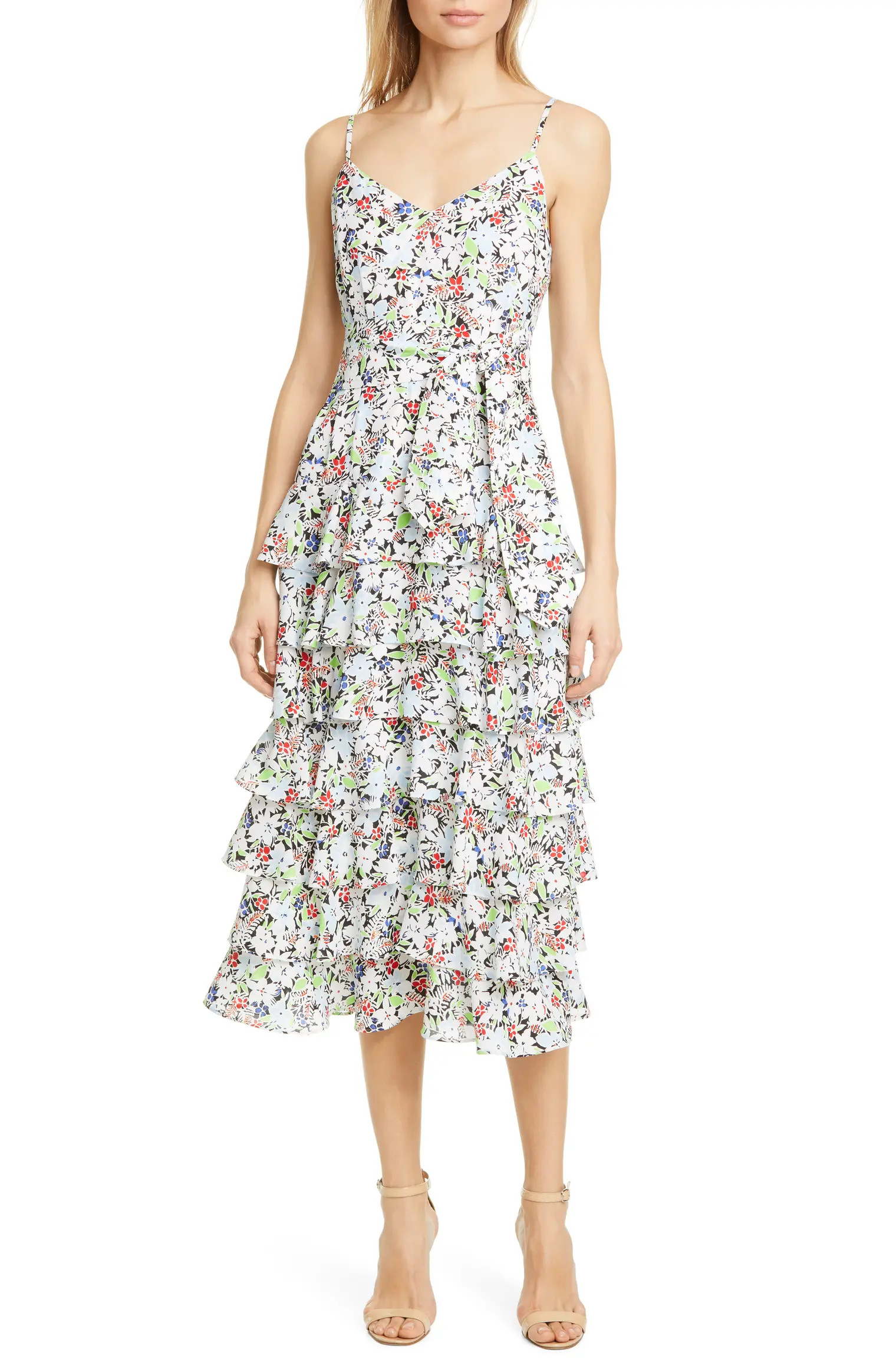 Ariella Floral Tiered Ruffle Sundress | Nordstrom