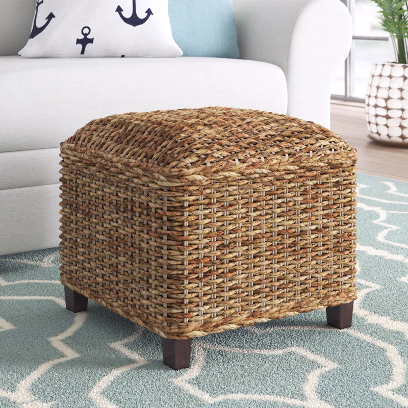Adrianna 18'' Wide Square Cube Ottoman | Wayfair North America