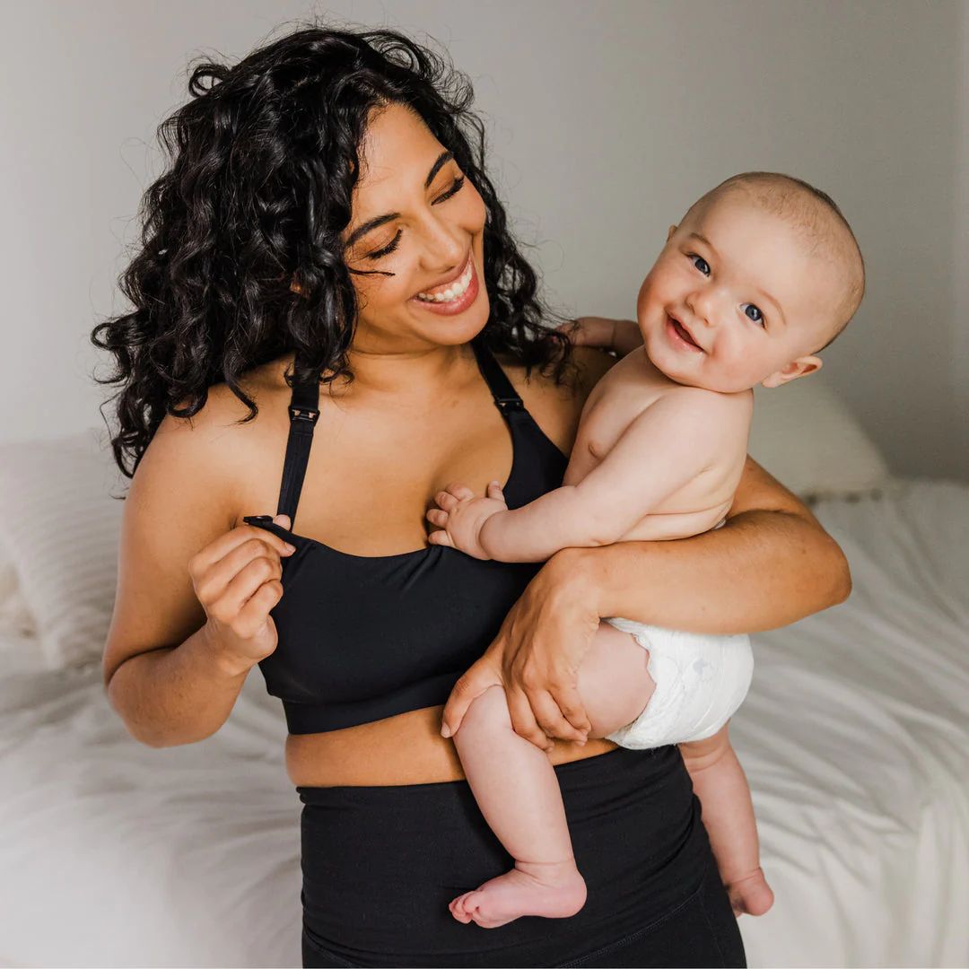 Toni Nursing & Maternity Performance Comfort Bra | Black | Kindred Bravely