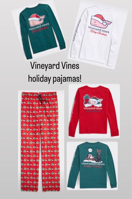 Vineyard Vines holiday pajamas are available now! Hurry these sell out!

#LTKunder50 #LTKHoliday #LTKkids