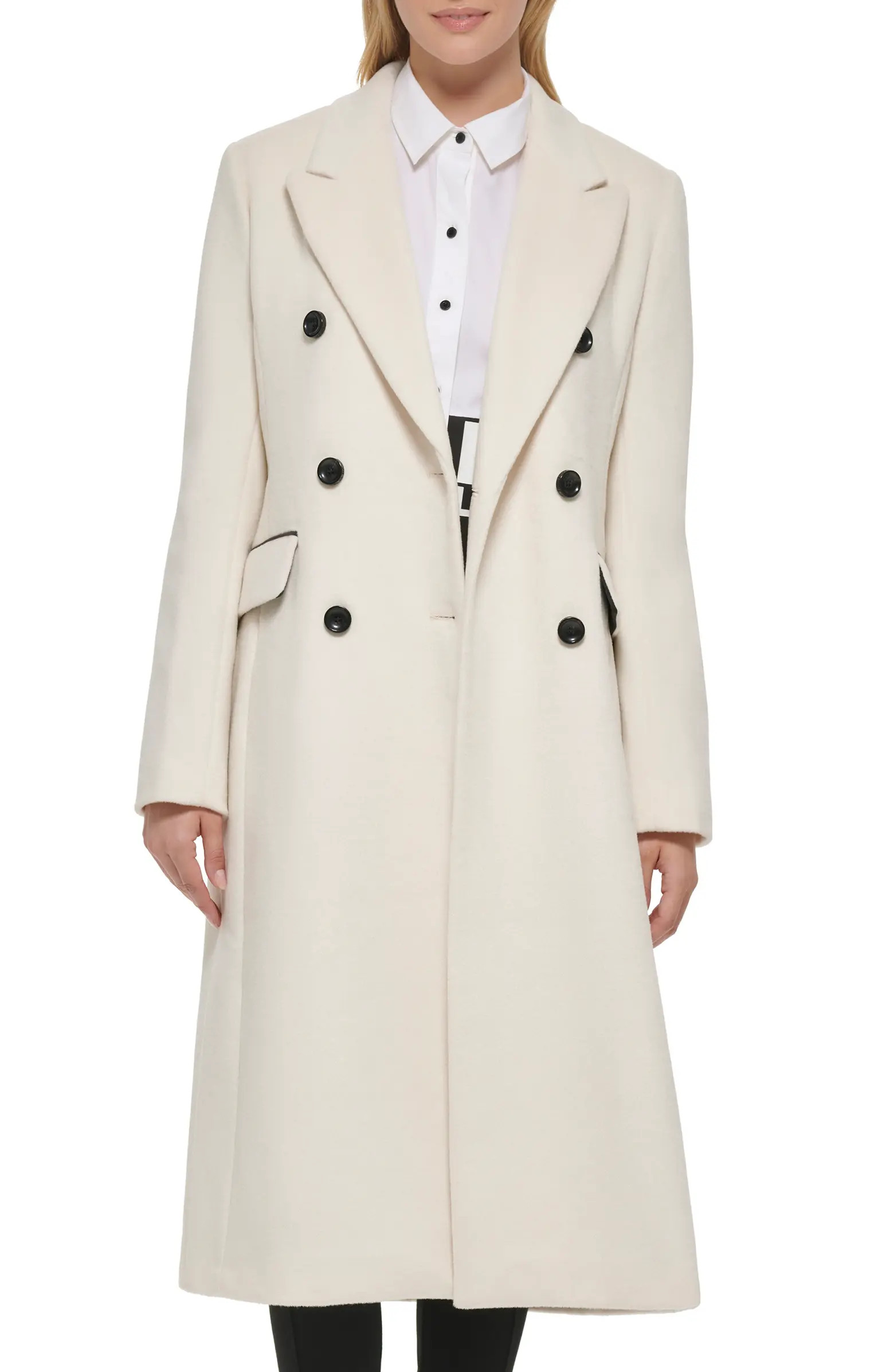 Wool Blend Double Breasted Coat | Nordstrom